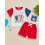 (3-6 Months, Red) Σέτ μπλούζας + μωρά αγόρια 2