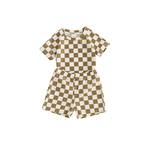 (18-24 Months, Brown) Καλοκαιρινό μαγιό αγοριών 2 τεμ.