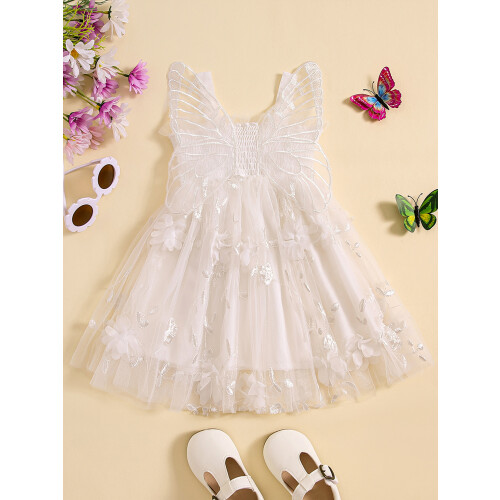 (6-12 Months, White) Robe d'été sans la plage. 1
