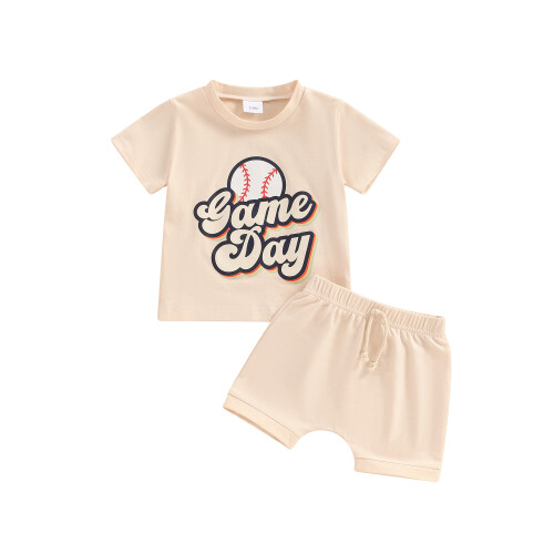 (12-18 Months, Beige) Completo estivo per per l'estate.
