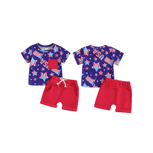 (12-18 Months, Red) Σετ ρούχων για Ημέρα Μνήμης 1