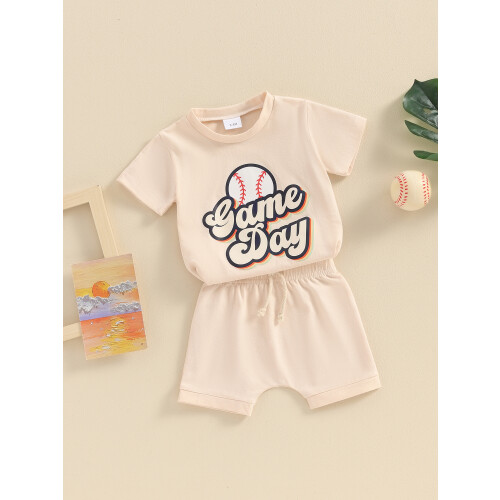 (12-18 Months, Beige) Completo estivo per per l'estate. 2