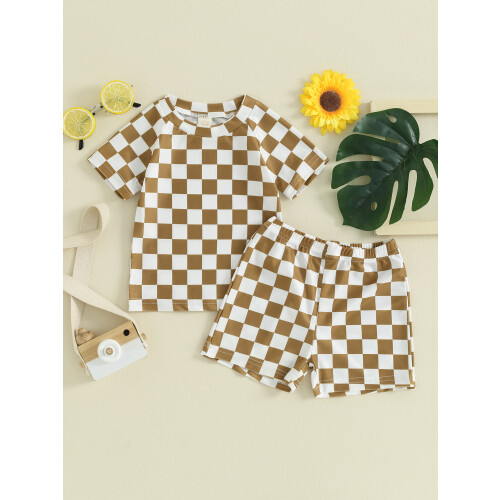 (18-24 Months, Brown) Καλοκαιρινό μαγιό αγοριών 2 τεμ. 1