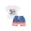 (0-6 Months, White) Conjunto para bebé con estrellas. 1