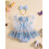 (0-3 Months, Blue) Tutina da bambina capelli inclusa. 3