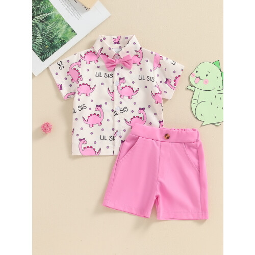(3-6 Months, Pink) Αδελφός Αδελφή Ρούχα 2 Τεμάχια 2