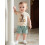 (6-12 Months, Beige) Completo primo compleanno: 2 pezzi. 3