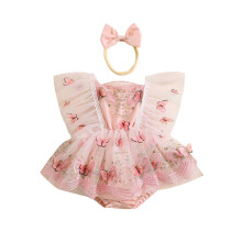 (12-18 Months, Pink) Tutina da bambina capelli inclusa.