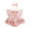 (12-18 Months, Pink) Tutina da bambina capelli inclusa. 1