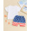 (0-6 Months, White) Conjunto para bebé con estrellas. 4