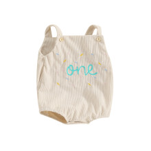 (12-18 Months, Khaki) Barboteuse sans manches décontractée garçons/filles.