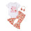 (6-12 Months, White) Conjunto de roupa de cabelo. 1