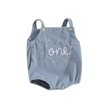 (12-18 Months, Blue) Barboteuse sans manches décontractée garçons/filles.