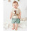 (6-12 Months, Beige) Completo primo compleanno: 2 pezzi. 6