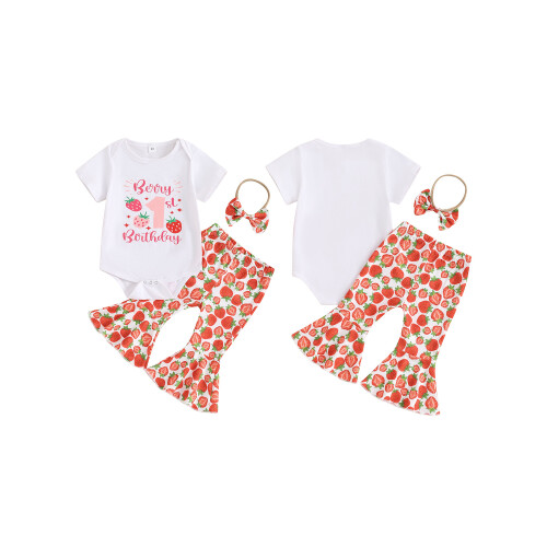 (6-12 Months, White) Conjunto de roupa de cabelo. 1