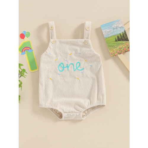 (12-18 Months, Khaki) Barboteuse sans manches décontractée garçons/filles. 1