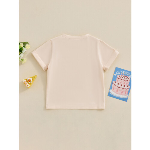 (3-4 Years, Khaki) Camiseta infantil de e meninas. 2