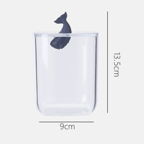 Multifunktionale transparente ABS-Badezimmerdose mit Deckel für Wattestäbchen 150 ml