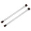 2pcs Silver Double Ended Eyeshadow Brush Set Soft Fiber Eye Makeup Tools 12
