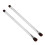 2pcs Silver Double Ended Eyeshadow Brush Set Soft Fiber Eye Makeup Tools 14