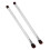 2pcs Silver Double Ended Eyeshadow Brush Set Soft Fiber Eye Makeup Tools 7