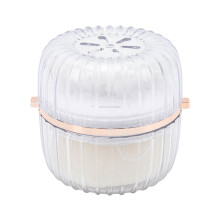 Recipiente de pó facial reutilizável com peneira elástica, design à prova de vazamentos, ideal para viagens. Perfeito para pó compacto, pó