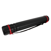 Telescoping Poster Tube with Adjustable Length and Shoulder Strap for Blueprints Art Storage