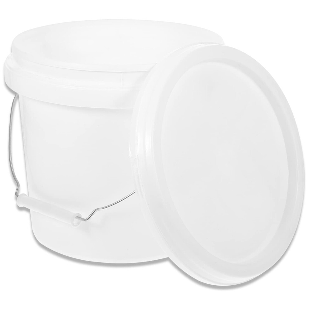 Paint Bucket With Lid Durable Abs Gallon Paint Mixing Container With Handle For Storage And Crafts 9174973121138