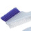 2 Stück Blau doppelseitiger Nylon-Haar-Highlighting-Borsten mit Glitter-Griff 7