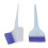 2 Stück Blau doppelseitiger Nylon-Haar-Highlighting-Borsten mit Glitter-Griff 12