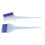 2 Stück Blau doppelseitiger Nylon-Haar-Highlighting-Borsten mit Glitter-Griff 8