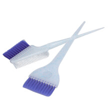 Easy Care Tools For Hair Coloring With Ergonomic Handles Soft Feathered Bristles And Cosmic Glitter Design Double Sided Hair Dye Applicator