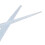 2 Stück Blau doppelseitiger Nylon-Haar-Highlighting-Borsten mit Glitter-Griff 4