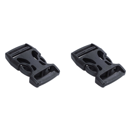 16Pcs Plastic Side Quick Release Buckles Clip for 25mm Webbing Band Black