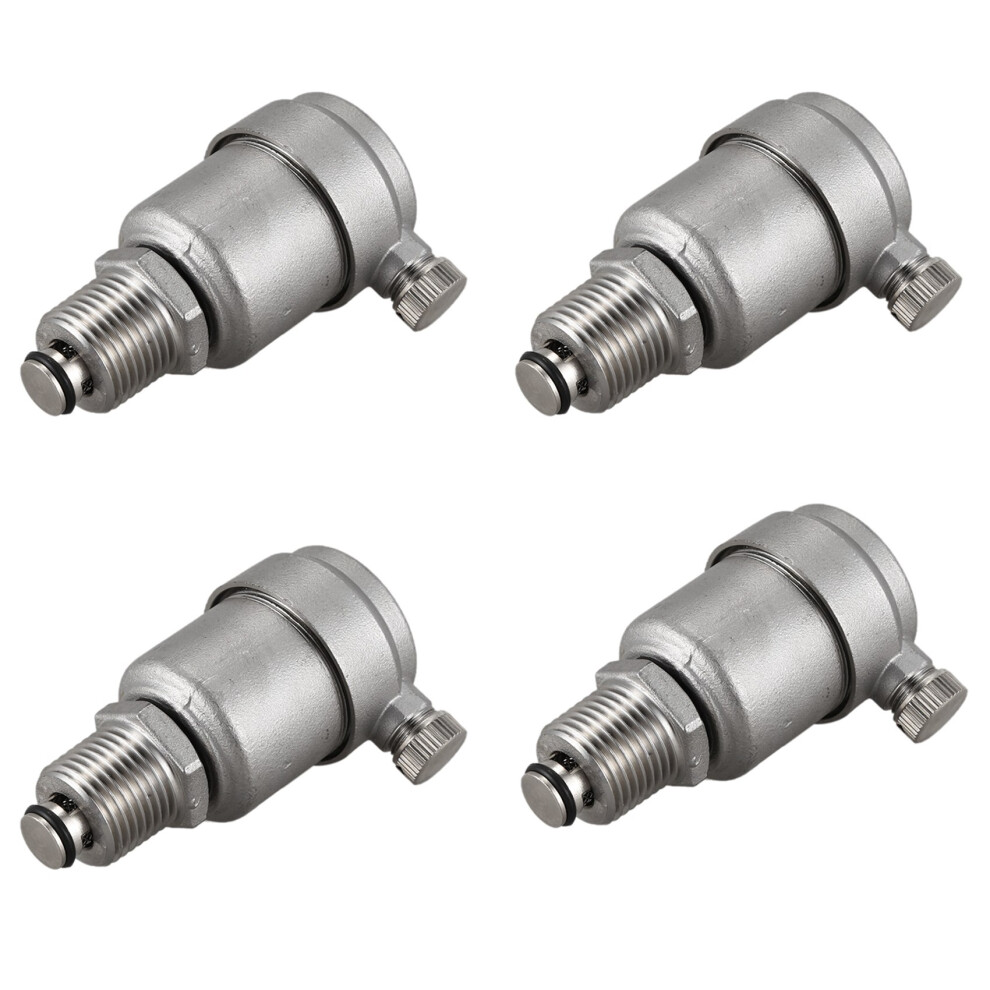 4Pcs 1/2 Inch Stainless Steel 304 Automatic Air Vent Valve For Solar Water Heater Pressure Relief Valve 10Bar 4712875068387