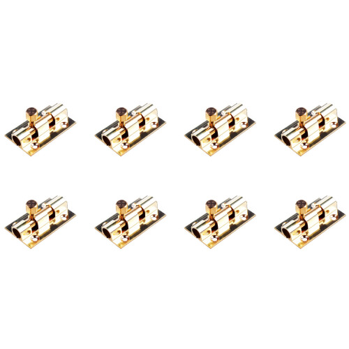 8X Pestillo de Puerta de Latón Largo de 1,5 Pulg.