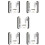 5X Digital Push Button Door Lock Key Pad Code Combination Access Mechanical Keyless 2