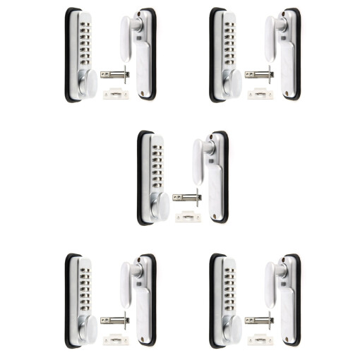 5X Digital Push Button Door Lock Key Pad Code Combination Access Mechanical Keyless 1