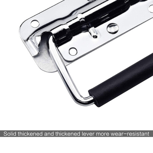 6Pcs 304 Stainless Steel Spring Handle Prop Box Tool Aluminum Box Handle Activity Handle Folding Industrial Handle 2