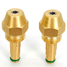 2X Spilloljebrännarmunstycke Oljedimmmunstycke Luftförstoftningsmunstycke Oljebrännare Jet Siphon Full Cone Oljemunstycke, 1,0 mm