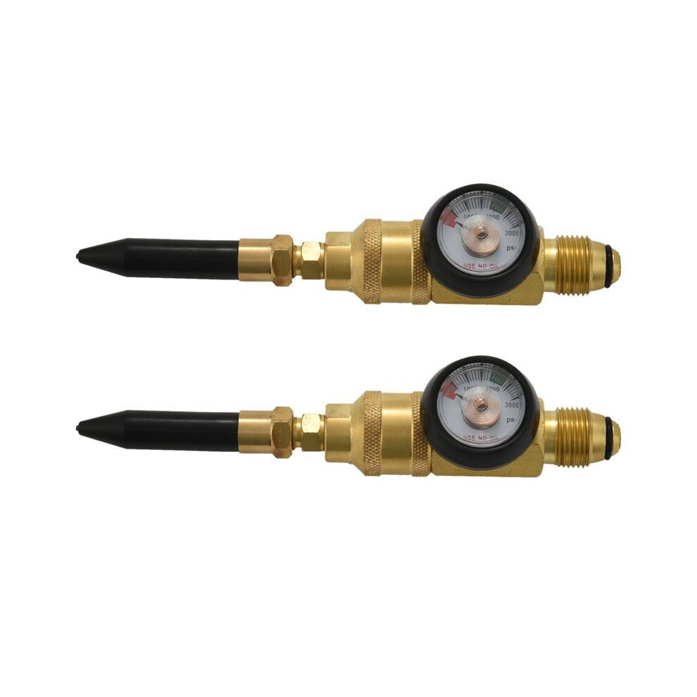 2X Helium Tank Latex Balloon Inflator Regulator With Gauge For G5/8 Tank Valves 6031011417581