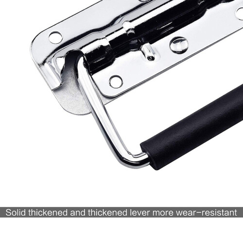 8Pcs 304 Stainless Steel Spring Handle Prop Box Tool Aluminum Box Handle Activity Handle Folding Industrial Handle 2