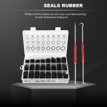 2400PCS Nitrile Rubber O Ring Set with Hook Tools NBR Seal Rings Gasket Oring Oil-Resistant Sealing O-Ring Kit