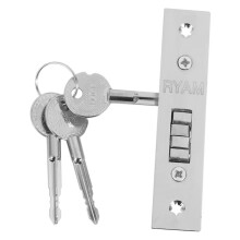 3X Invisible/Door Lock, Sliding Door Hook Lock, Alloy Lock Body, Frame Glass Door, Sturdy, Durable, Door Hardware
