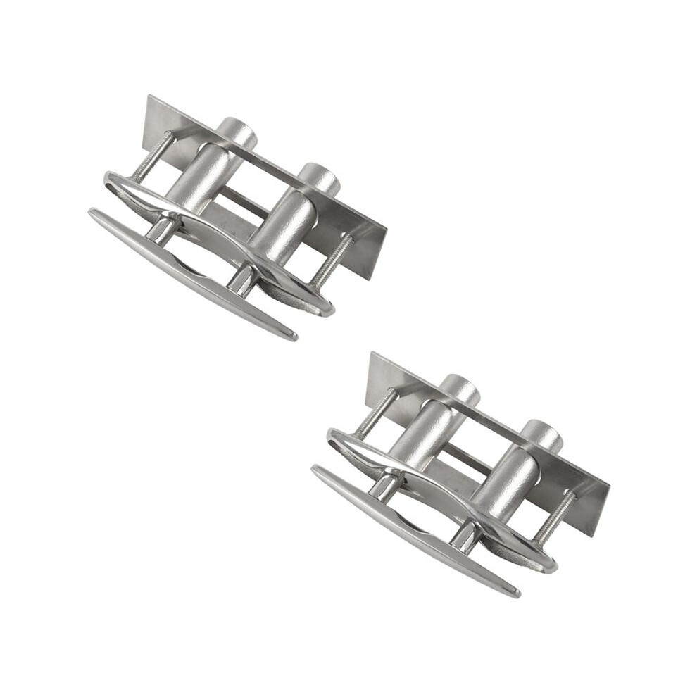 2Pc Marine 316 Stainless Steel Boat Pull Flush Mount Lift Cleat Bolts Yacht Boats Accessories 5 Inch 4711154099180