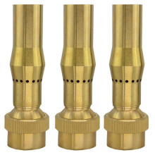 3pcs 3/4 Inch Brass Foam Jet Fountain Nozzles Garden Landscape Fountain Adjustable Multi-Spray Nozzle Garden Pond