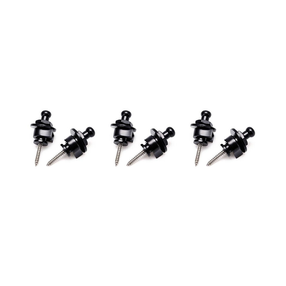 6Pcs Strap Lock Security Lock End Button Guitar Straps Belt Buckle For Guitar 6031070676301