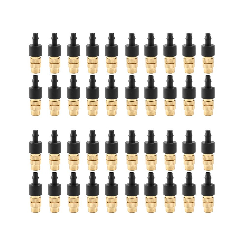 40 Pcs Adjustable Misting Nozzle For Gardening Sprinkle Brass Watering Sprinkler Sprayer For Irrigation System 4713593864756
