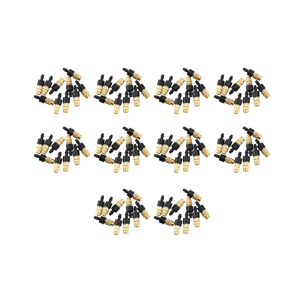 100 Pcs Adjustable Misting Nozzle For Gardening Sprinkle Brass Watering Sprinkler Sprayer For Irrigation System 6033314446626