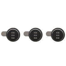 3X Legierung Code Kombination Vorreiber Ohne Schluessel Pfosten Post Box Kabinett RV 3 Zifferblatt Schwarz